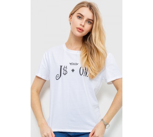 Футболка жіноча, колір білий, 198R022
