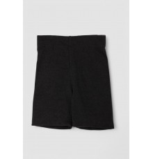 Шорти дитячі в рубчик на флісі, колір чорний, 102R412