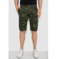 Шорти чоловічі мілітарі, колір зелений, 244R108-10