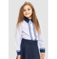 Блузка ошатна для дівчаток, колір біло-синій, 172R205-5