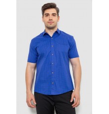 Сорочка чоловіча з принтом, колір електрик, 214R7329