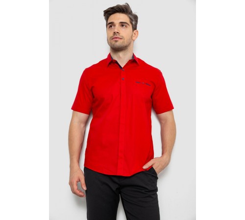 Сорочка чоловіча класична, колір червоний, 214R7116-1