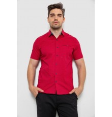 Сорочка чоловіча з принтом, колір червоний, 214R7143-1