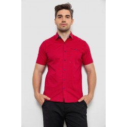 Рубашка мужская с принтом, цвет красный, 214R7143-1