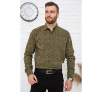 Рубашка мужская, хаки, натуральный хлопок, 511F015 цвет Хаки