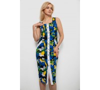 Сарафан жіночий з принтом, колір синій, 230R029