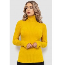 Гольф жіночий однотонний, колір гірчичний, 204R043