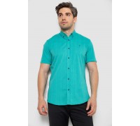 Сорочка чоловіча з принтом, колір бірюзовий, 214R4564-4