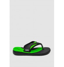 Вьетнамки детские, цвет черно-салатовый, 243R9015B-17