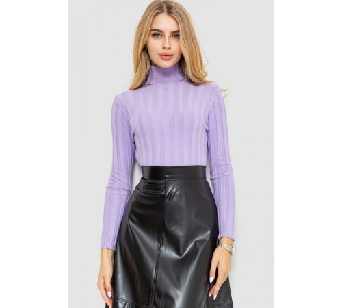 Гольф женский однотонный, цвет сиреневый, 204R056