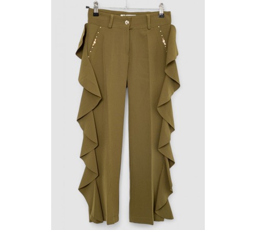 Штани дитячі ошатні, колір хакі, 247R3824