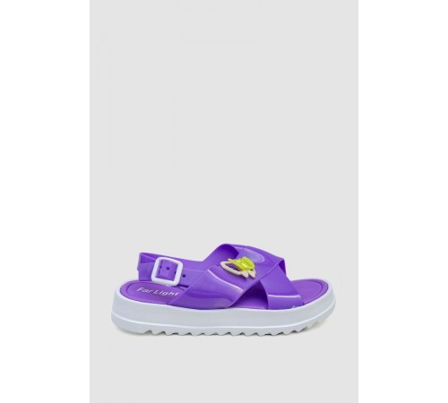 Дитячі босоніжки для дівчаток, колір фіолетовий, 243R8434-2
