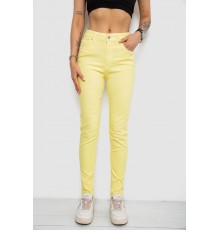 Джинси жіночі, колір жовтий, 182R1329