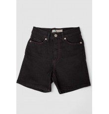Шорти джинсові підліткові для дівчинки, колір чорний, 247R923-3