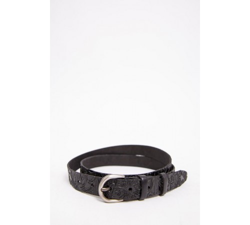 Жіночий ремінь, з класичною пряжкою, чорного кольору, 196R25YOW29