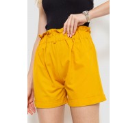 Шорты женские классические с манжетом, цвет горчичный, 214R833