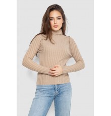 Гольф жіночий однотонний, колір бежевий, 204R181