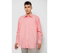 Рубашка мужская классическая, цвет розовый, 244R331