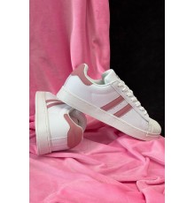 Кросівки жіночі демісезонні, колір біло-рожевий, 248RHB640