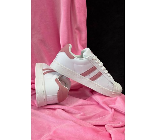 Кросівки жіночі демісезонні, колір біло-рожевий, 248RHB640