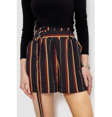 Шорти жіночі в смужку, колір чорний, 244R078