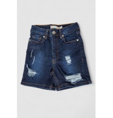 Шорти джинсові підліткові для дівчинки, колір темно-синій, 7R923-5
