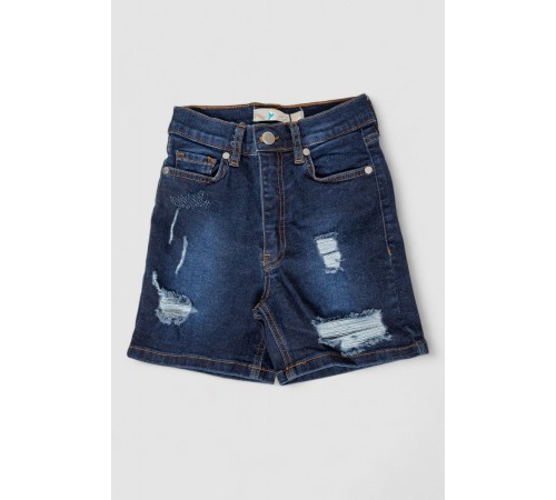 Шорти джинсові підліткові для дівчинки, колір темно-синій, 7R923-5