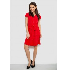 Сукня софт однотонна, колір червоний, 230R028