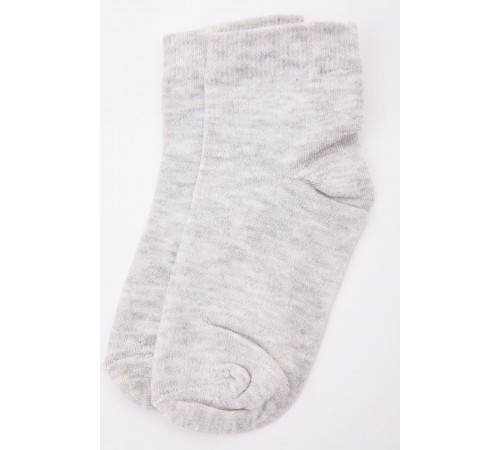 Дитячі однотонні шкарпетки, світло-сірого кольору, 167R605-1