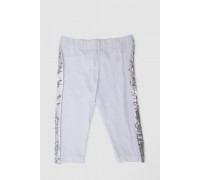 Велотреки для дівчаток, колір білий, 247R514