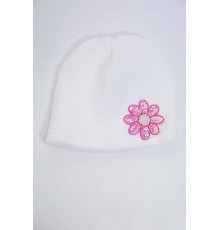 Дитяча шапка, молочно-рожевого кольору з пайєтками, 167R7802