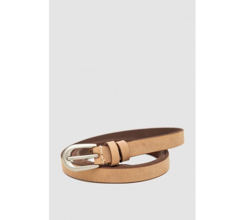 Ремінь жіночий тонкий, колір світло-коричневий, 196R15Y0W15