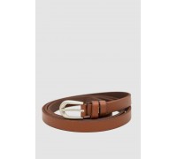 Ремінь жіночий тонкий, колір темно-коричневий, 196R15Y0W15