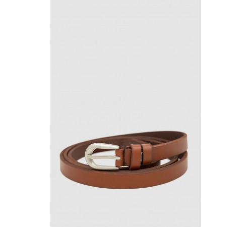 Ремінь жіночий тонкий, колір темно-коричневий, 196R15Y0W15