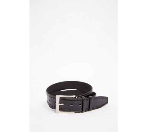 Чоловічий ремінь із шкірзаму, чорного кольору, 196R40Y12-1