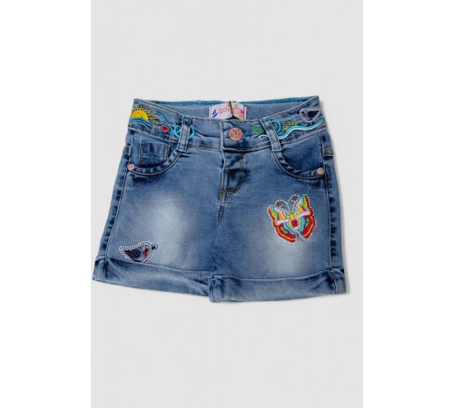 Шорти джинсові для дівчинки, колір синій, 247R1211