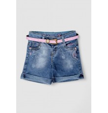 Шорти джинсові для дівчинки, колір синій, 247R1205