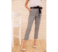 Женские укороченные брюки, в клетку, цвет Серый, 172R9313-3