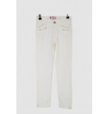 Джинси для дівчинки, колір молочний, 247R10041