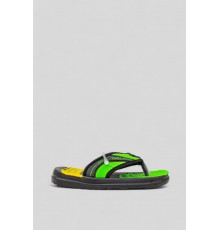 Вьетнамки детские, цвет черно-салатовый, 243R9037B-18