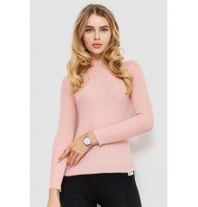 Водолазка жіноча однотонна, колір світло-рожевий, 204R019