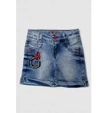 Шорти джинсові для дівчинки, колір синій, 247R1003