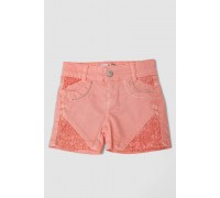 Шорти джинсові для дівчинки, колір кораловий, 247R10033