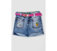 Шорты джинсовые для девочки, цвет синий, 247R1210