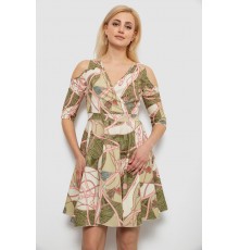 Сукня жіноча з принтом, колір оливковий, 230R182