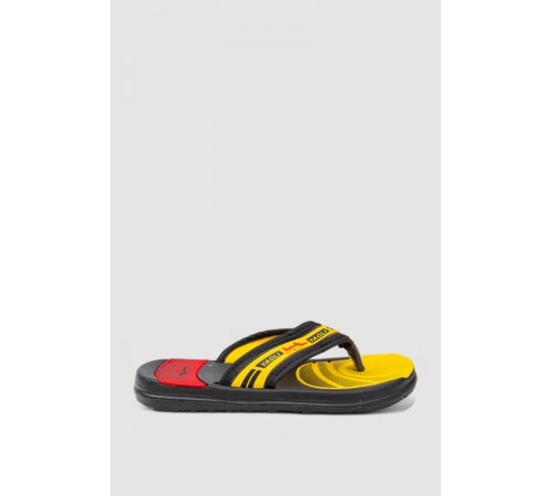 Вьетнамки детские для мальчиков 243R8423C-6, цвет Черно-желтый