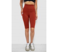 Велотреки жіночі в рубчик, колір теракотовий, 238R355