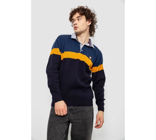 Светр-обманка чоловічий, колір синій, 161R913