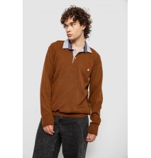 Светр-обманка чоловічий, колір коричневий, 161R924