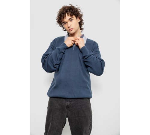 Светр-обманка чоловічий, колір синій, 161R924